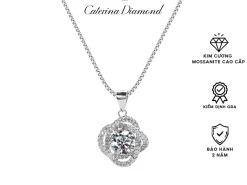 Dây chuyền nữ Kim Cương Moissanite Caterina Diamond Exquisite Silver Necklace DN006